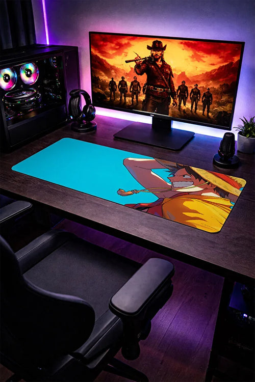 One Piece Tasarımlı Oyuncu Mouse Pad