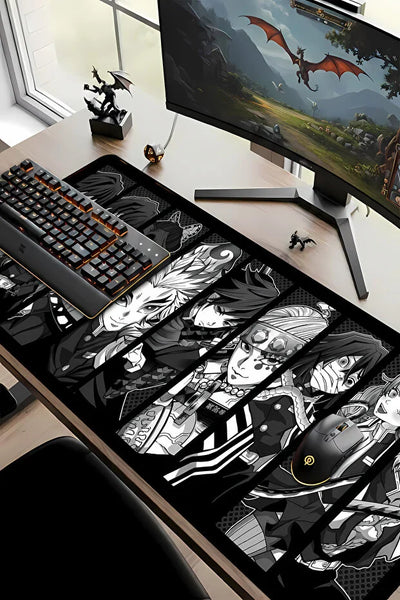 Demon Slayer Hashiralar Panelli Oyuncu Mouse Pad