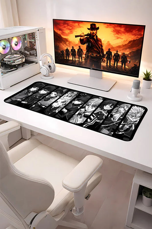 Demon Slayer Hashiralar Panelli Oyuncu Mouse Pad